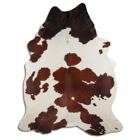 Peau de vache marron et blanche XXXL