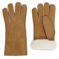 Gants en peau de mouton camel
