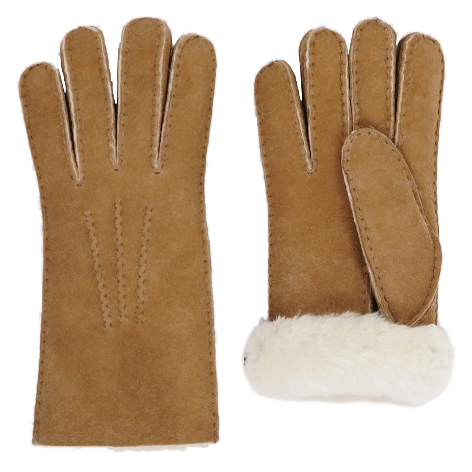 Gants en peau de mouton camel