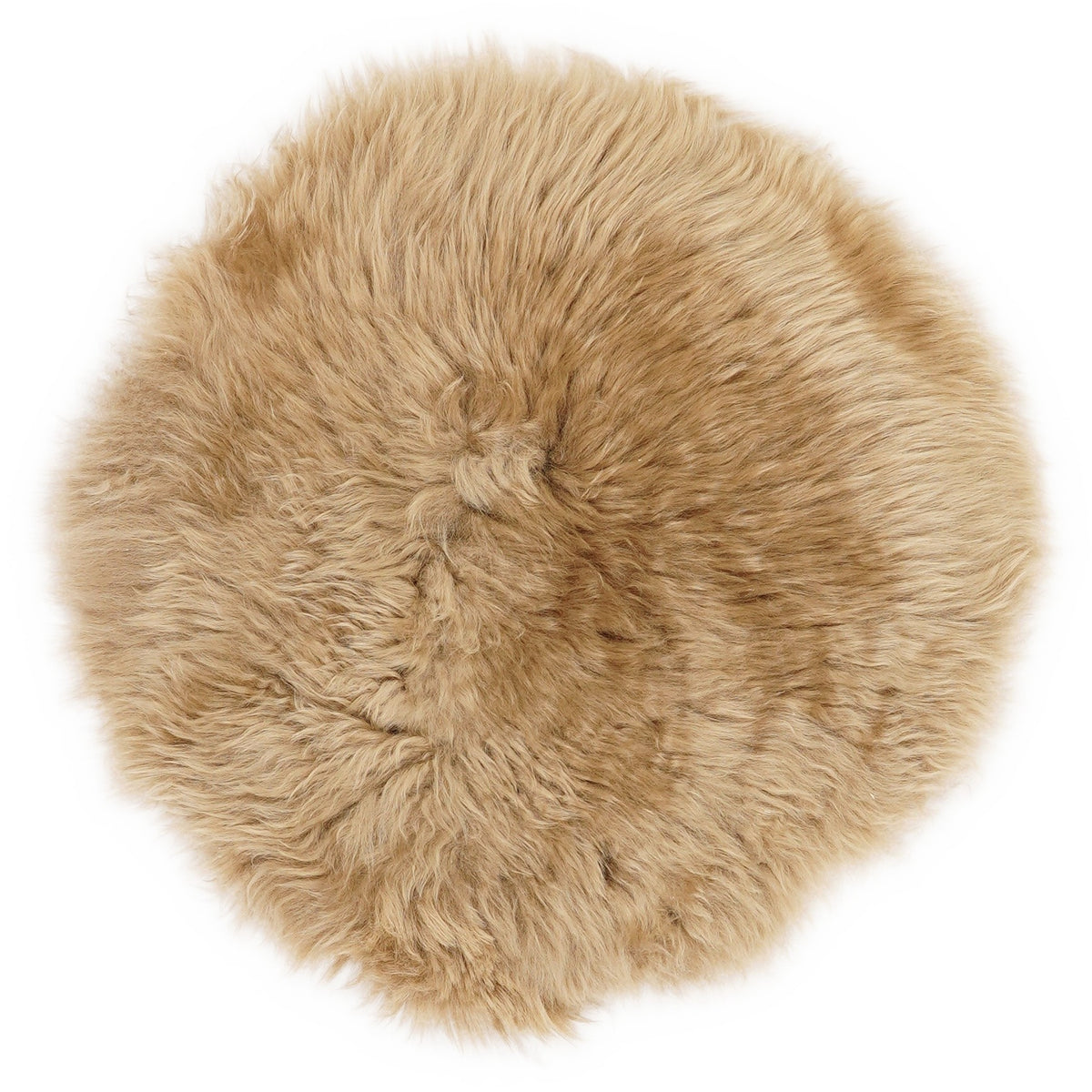 Galette de chaise en peau de mouton, Camel