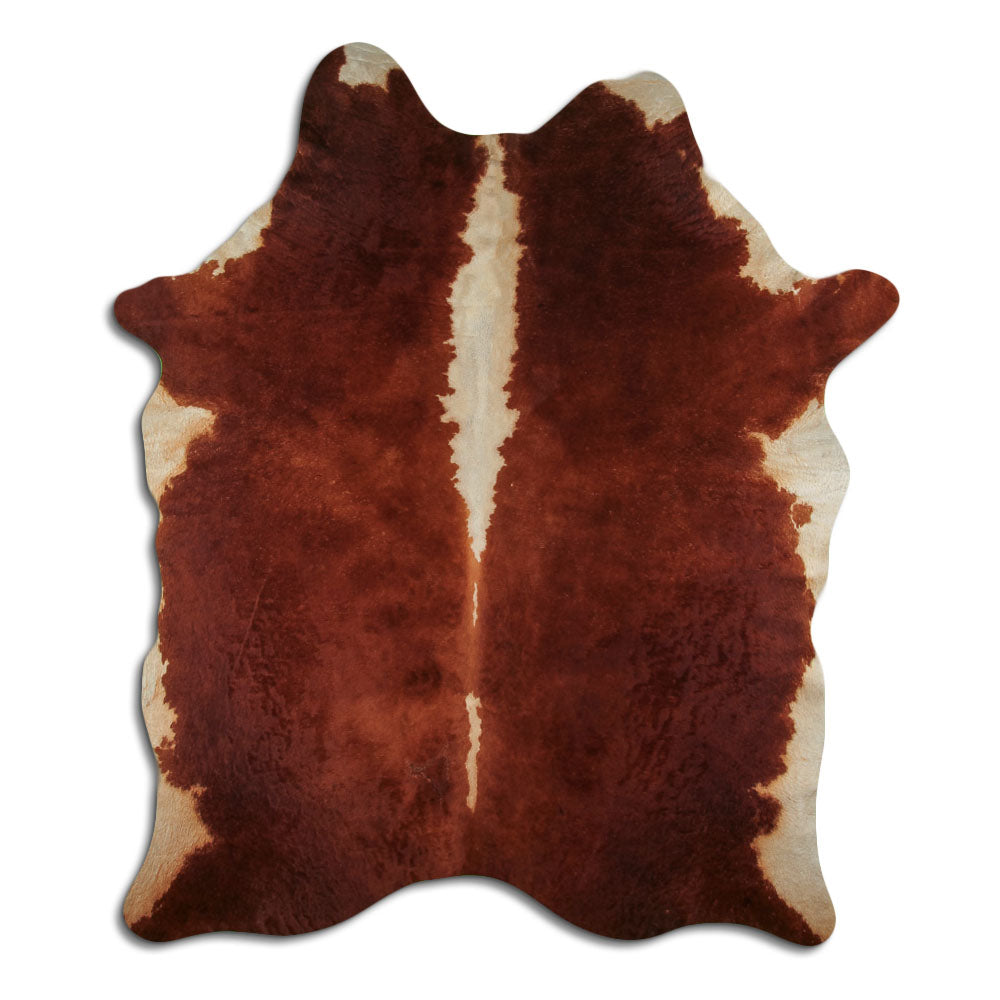 Peau de vache marron et blanche XXL