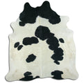 Peau de vache noire et blanche XXL