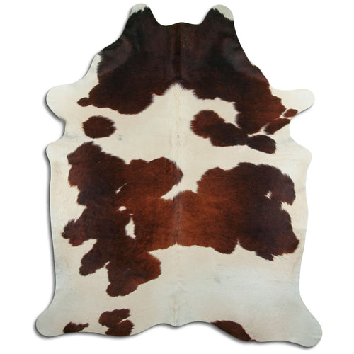 Peau de vache marron et blanche XXL