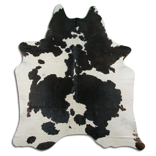 Peau de vache noire et blanche L