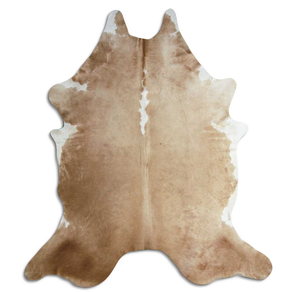 Peau de vache marron et blanche XXL