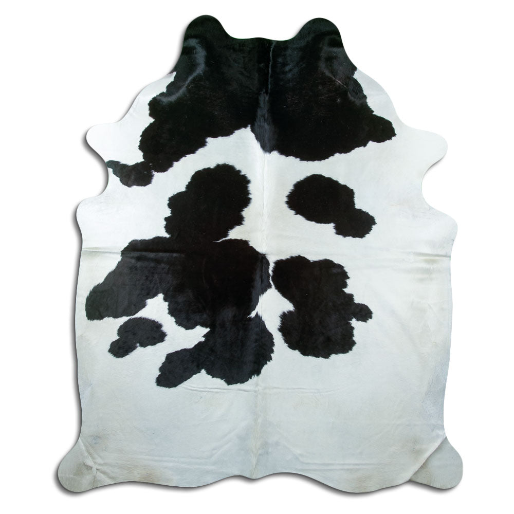 Peau de vache noire et blanche XXL