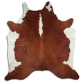 Peau de vache marron et blanche XXL