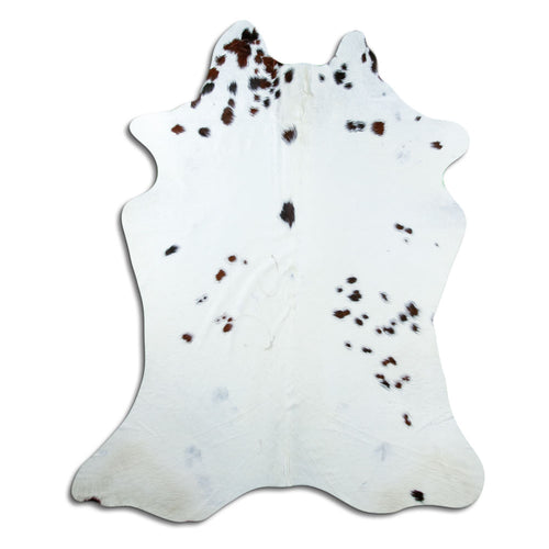 Peau de vache marron et blanche XXL