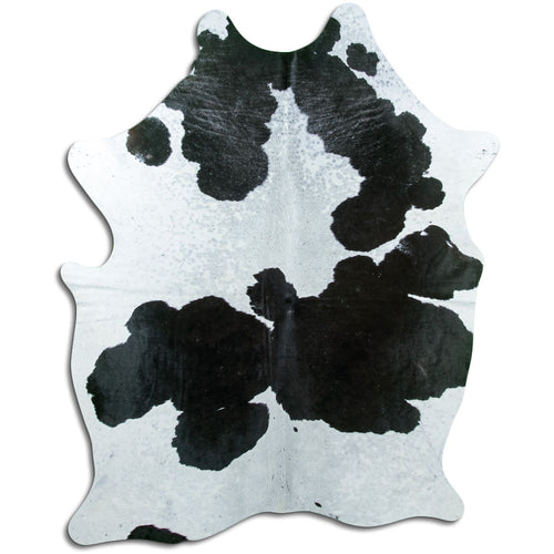 Peau de vache noire et blanche L