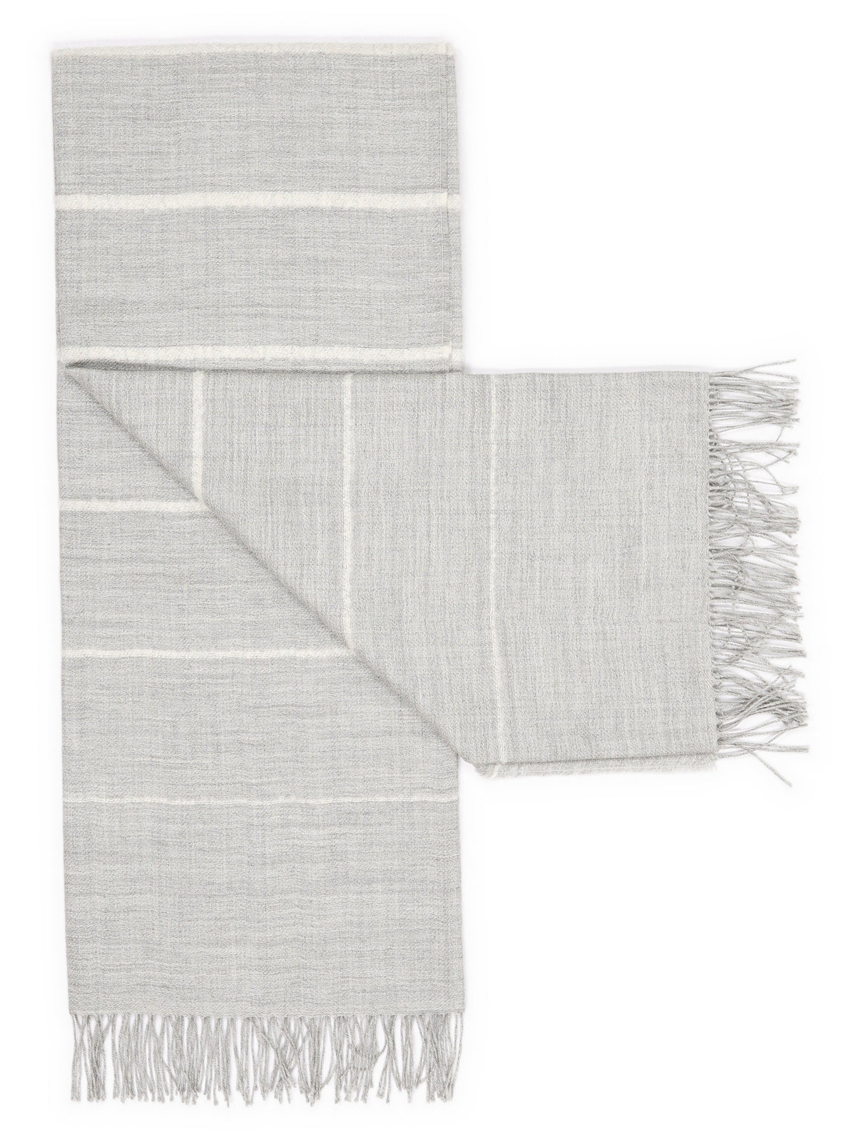 Plaid « Classic Bouclé » en baby alpaga – déplié