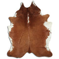 Peau de vache marron et blanche XXL