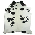 Peau de vache noire et blanche XXXL