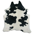 Peau de vache noire et blanche XXL