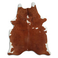 Peau de vache marron et blanche XXL