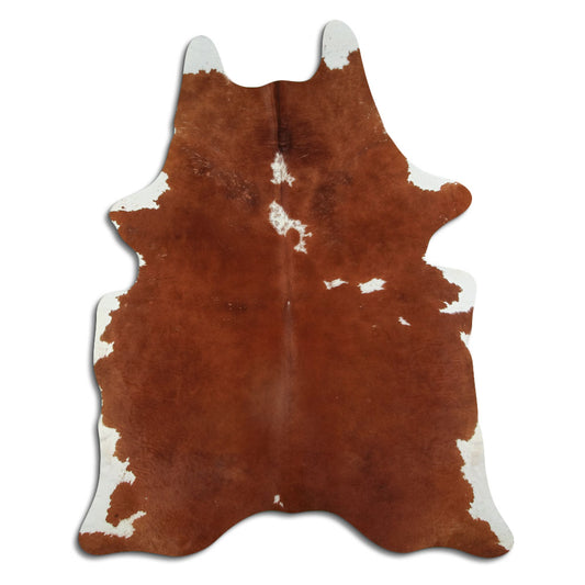 Peau de vache marron et blanche XXL