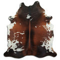 Peau de vache marron et blanche XXL