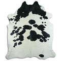 Peau de vache noire et blanche XXL