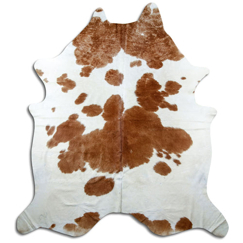 Peau de vache marron et blanche XXXL