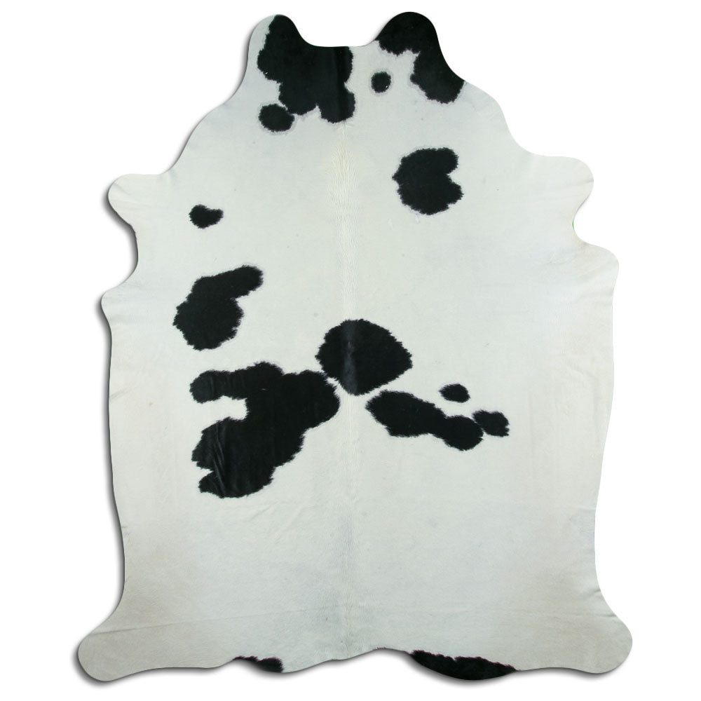Peau de vache noire et blanche XXXL
