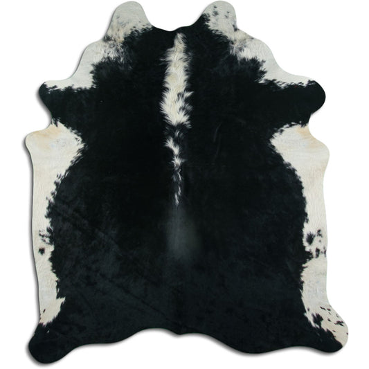 Peau de vache marron et blanche XL