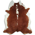 Peau de vache marron et blanche XXL
