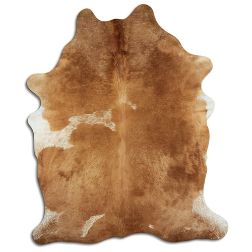 Peau de vache marron et blanche XXL