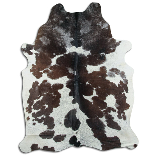 Peau de vache marron et blanche XXL