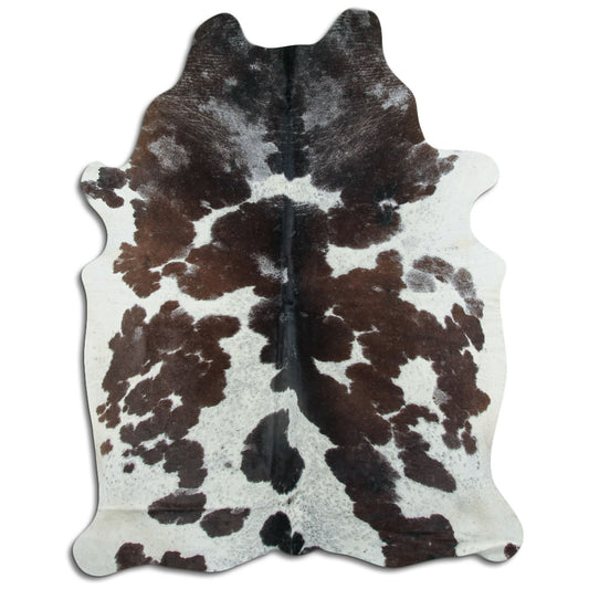 Peau de vache marron et blanche XXL