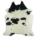 Peau de vache noire et blanche XXL