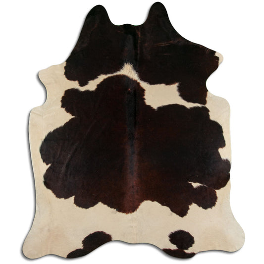 Peau de vache marron et blanche XXL