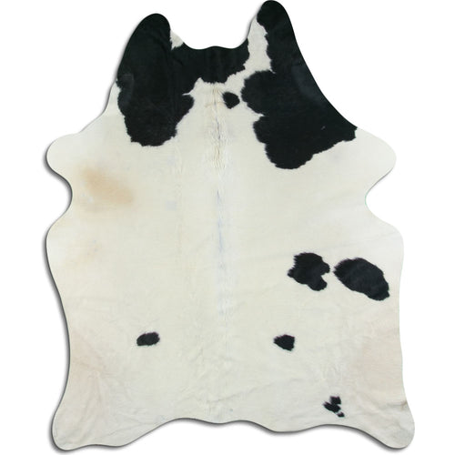 Peau de vache noire et blanche L