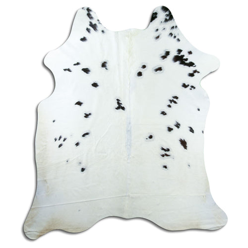 Peau de vache noire et blanche XL