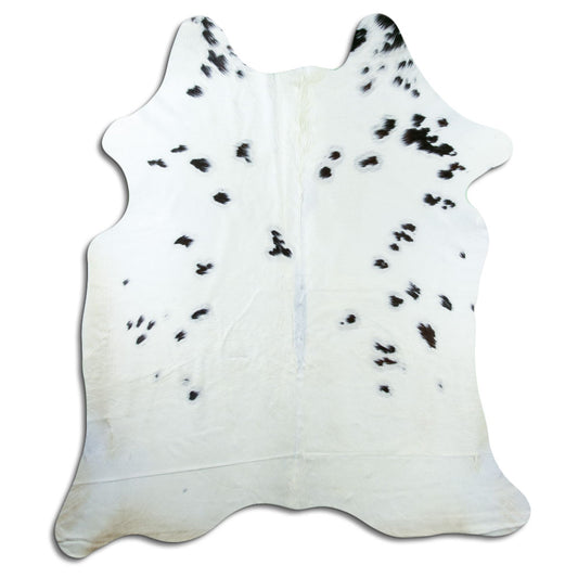 Peau de vache noire et blanche XL