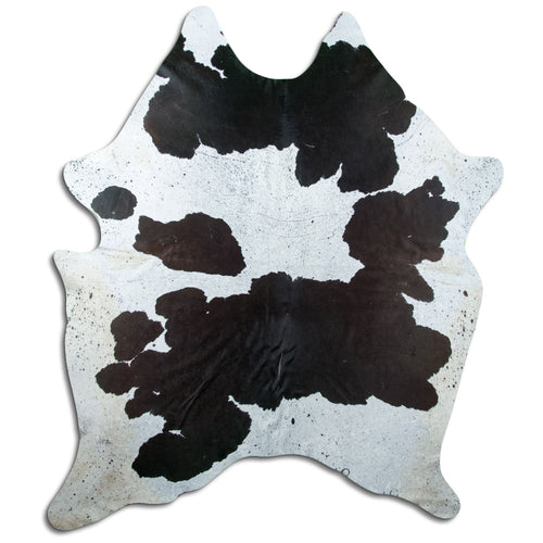 Peau de vache noire et blanche XXXL
