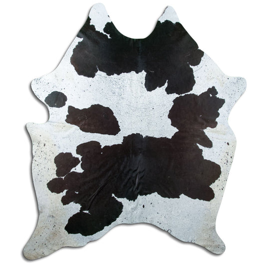 Peau de vache noire et blanche XXXL