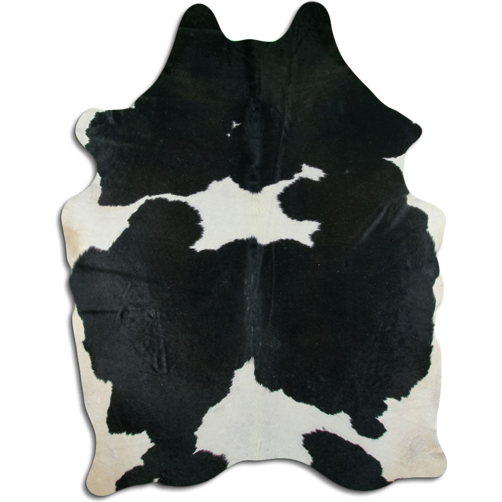Peau de vache noire et blanche XXXL