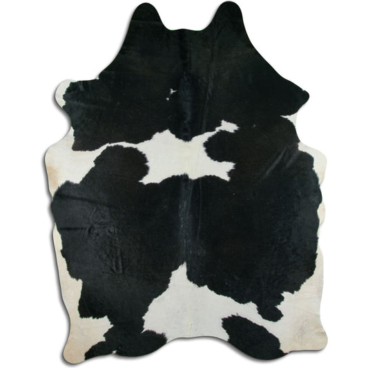 Peau de vache noire et blanche XXXL