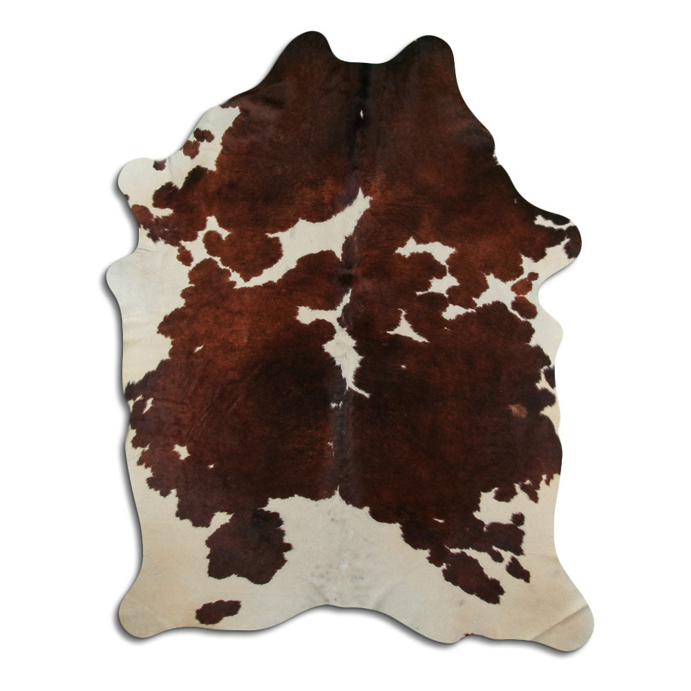 Peau de vache marron et blanche XXL