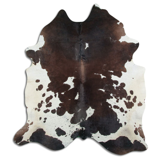 Peau de vache marron et blanche XXL