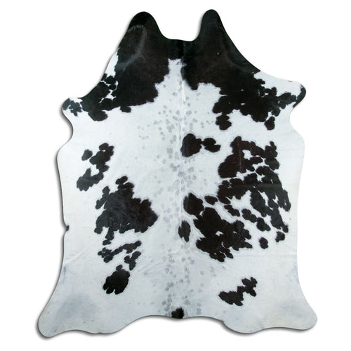 Peau de vache noire et blanche XXL
