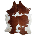 Peau de vache marron et blanche XXXL