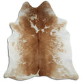 Peau de vache marron et blanche XXL