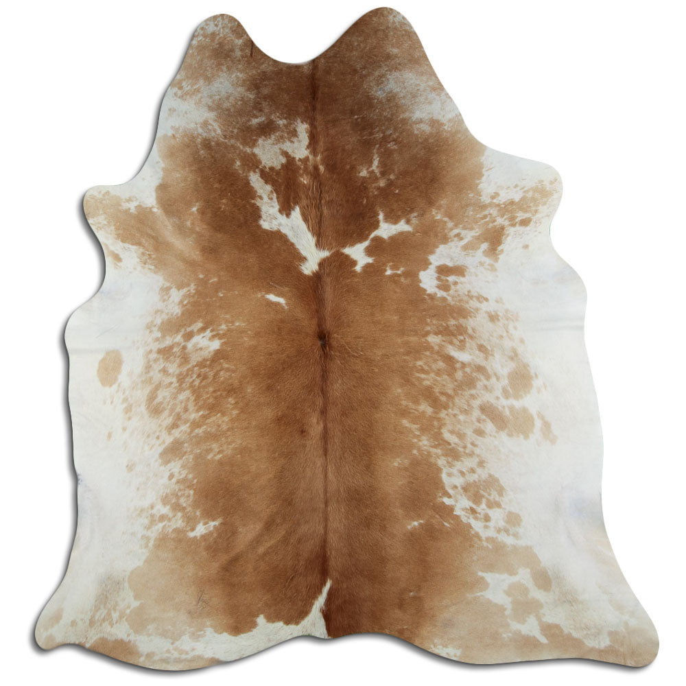 Peau de vache marron et blanche XXL