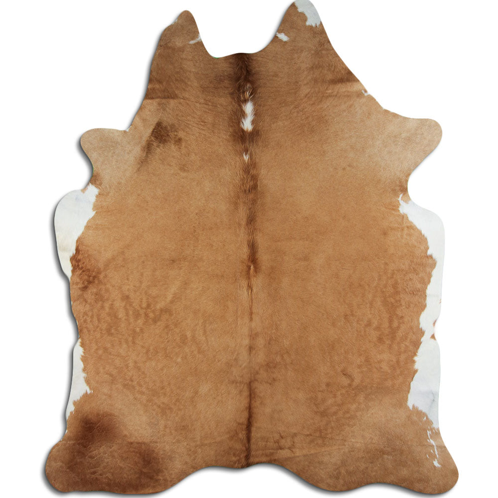 Peau de vache marron et blanche XXL