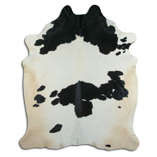Peau de vache noire et blanche XXXL