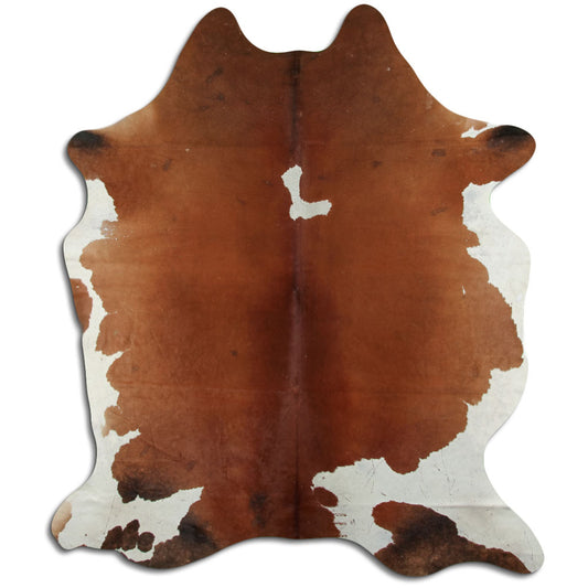 Peau de vache marron et blanche XXL