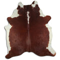 Peau de vache marron et blanche XXL