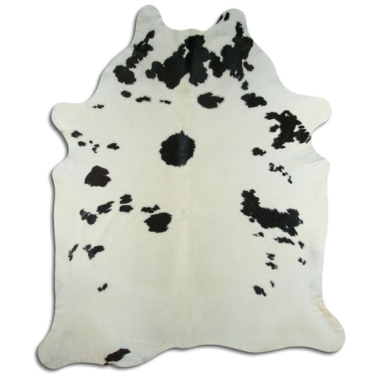 Peau de vache noire et blanche XXXL
