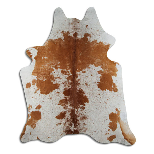 Peau de vache marron et blanche XXL