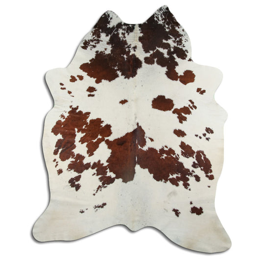 Peau de vache marron et blanche XXL